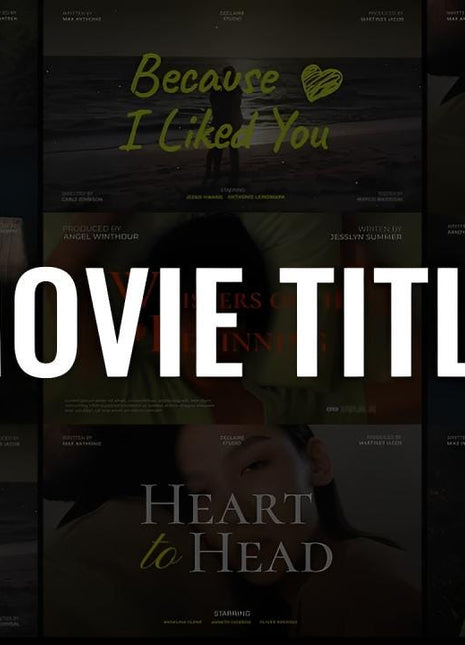 Cinematic Film Title Templates for After Effects — 4K Openers