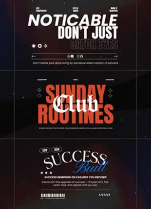 Premiere Pro Cinematic Typography Titles Pack with 9 Templates