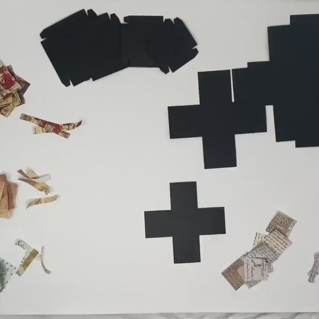 Square Explosion Box SVG Template PDF PNG for Cricut Silhouette