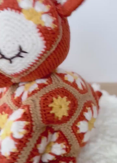 Reindeer African flowers Crochet Pattern, african flowers design, pdf instructions, reindeer amigurumi crochet, ENGLISH, DUTCH, French