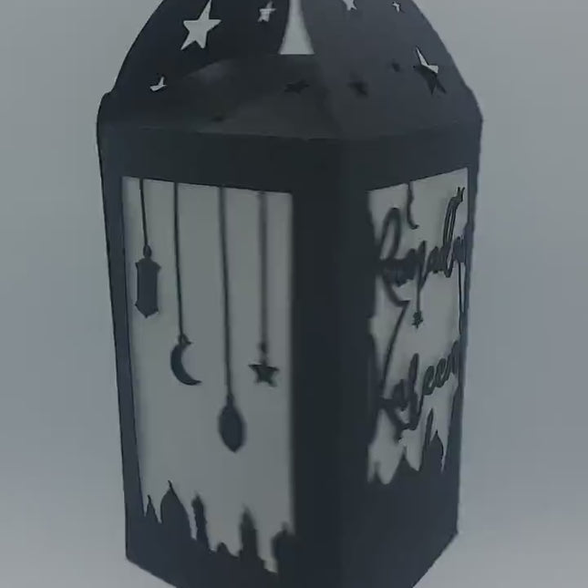 Ramadan Kareem Paper Lantern SVG PDF PNG Template Pack