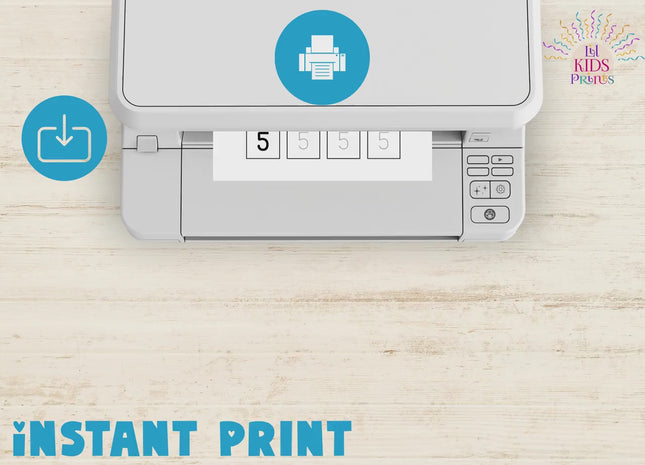 Preschool Number Tracing Worksheet 1–5 | Digital PDF | Montessori Math | Dotted Line Tracing Practice | Printable Early Learning Activity