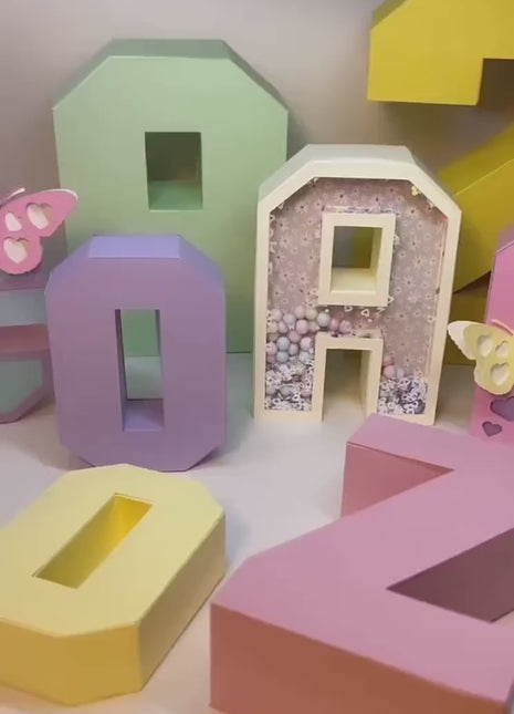 3D Letters SVG Bundle A-Z 0-9 Shaker & Non-Shaker Templates