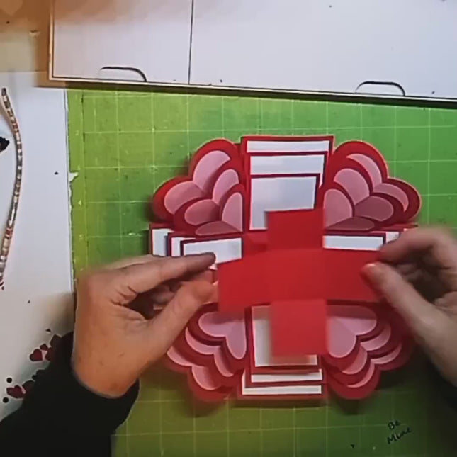 Exploding Heart Box SVG File Triple Layer Valentine Digital Download Cricut