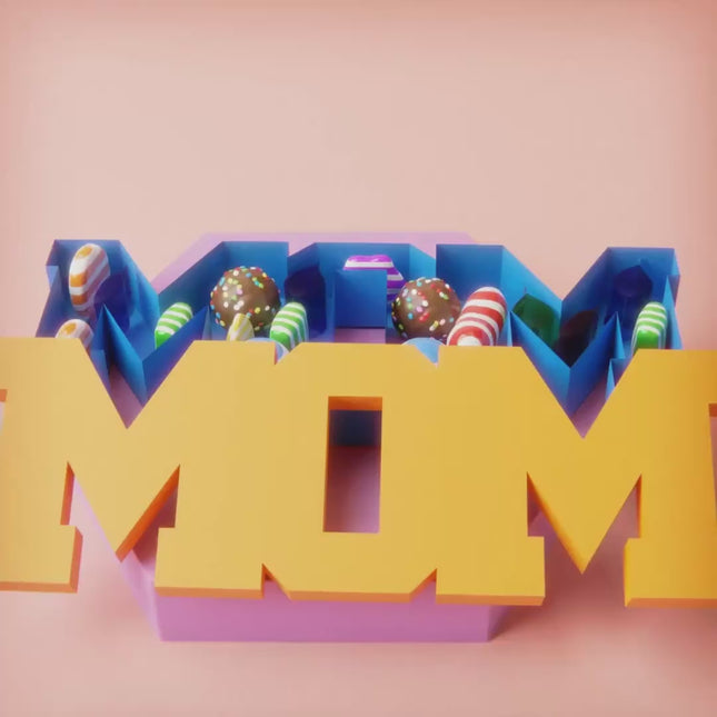 Mom Gift Box SVG DIY Mother's Day Chocolate Box Template