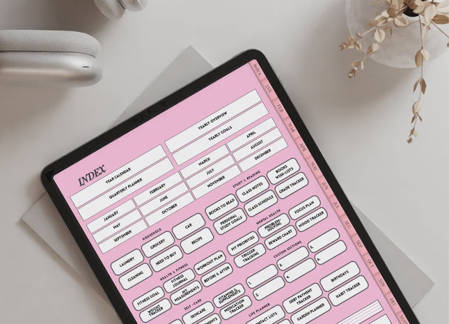ADHD Digital Planner • Undated GoodNotes Planner • iPad Planner for Adults • Daily & Weekly ADHD Organizer • Neurodivergent-Friendly Layouts