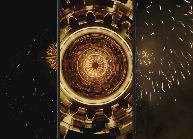 Animated Black Gold New Year's Eve Invitation 2026 - Editable Evite