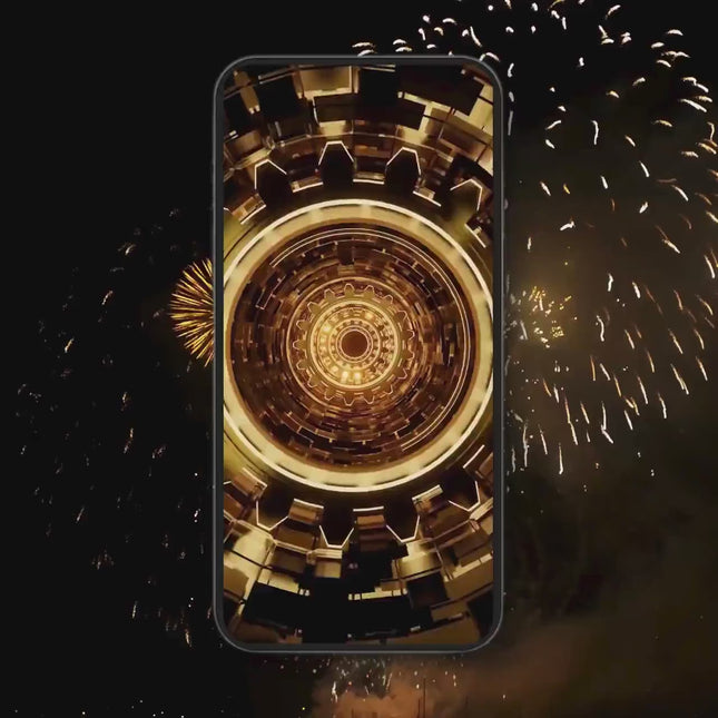 Animated Black Gold New Year's Eve Invitation 2026 - Editable Evite