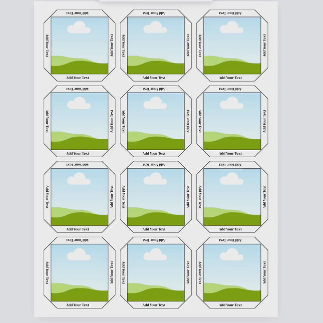 Square Fridge Magnet Template Bundle — 5 Sizes Canva SVG Pack