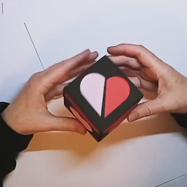 Exploding Heart Box SVG 4 Layer Frames Pockets Digital Download Cricut