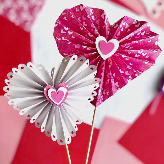 Heart Shaped Rosettes SVG Cut File for Cricut and Silhouette