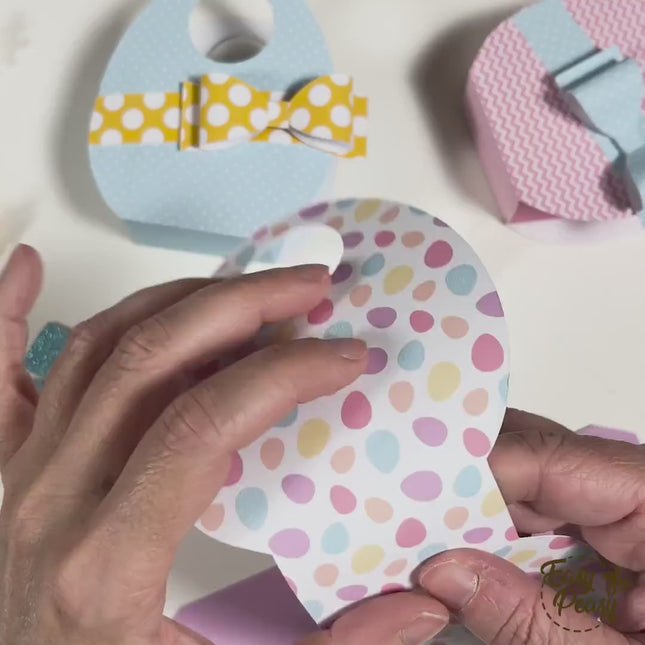 Easter Bunny Paper Box SVG Cutting File for Cricut