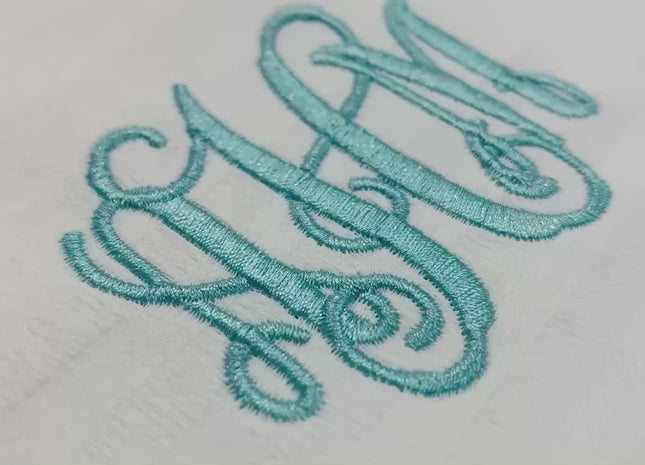 6 Satin Stitch Monogram Embroidery Bundle PES DST HUS JEF