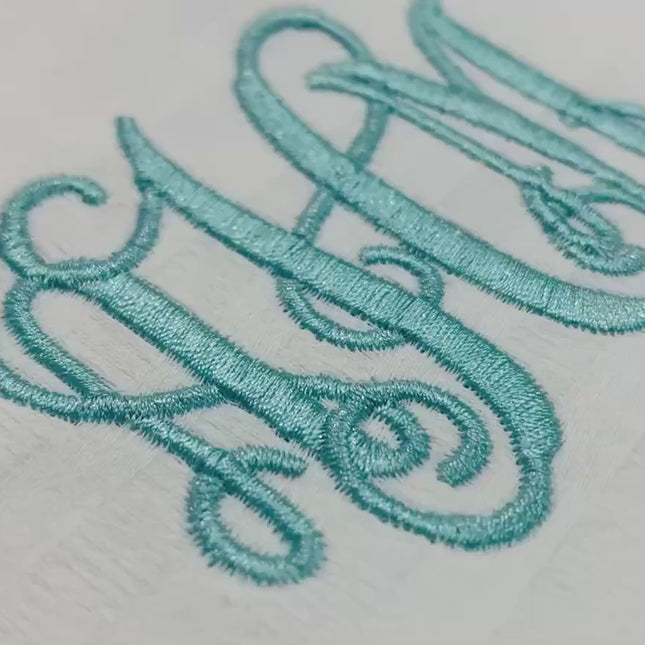 6 Satin Stitch Monogram Embroidery Bundle PES DST HUS JEF