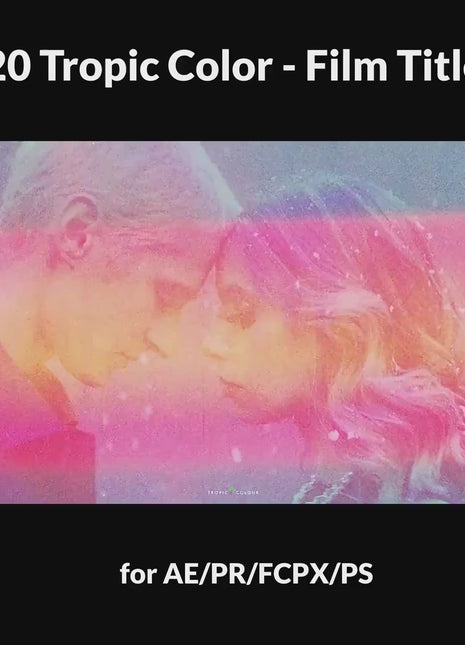 Tropic Cinematic Film Title Templates Pack - 20 Editable Titles
