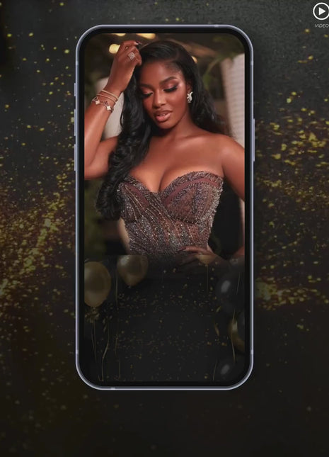 Elegant Lux Gold Birthday Dinner Invitation – Editable Canva Template