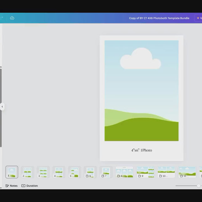 4x6 Photobooth Template Bundle | 16 PSD Photo Strip & Collage Overlays | Custom Photoshop Templates for Wedding And Birthday Photo Booths