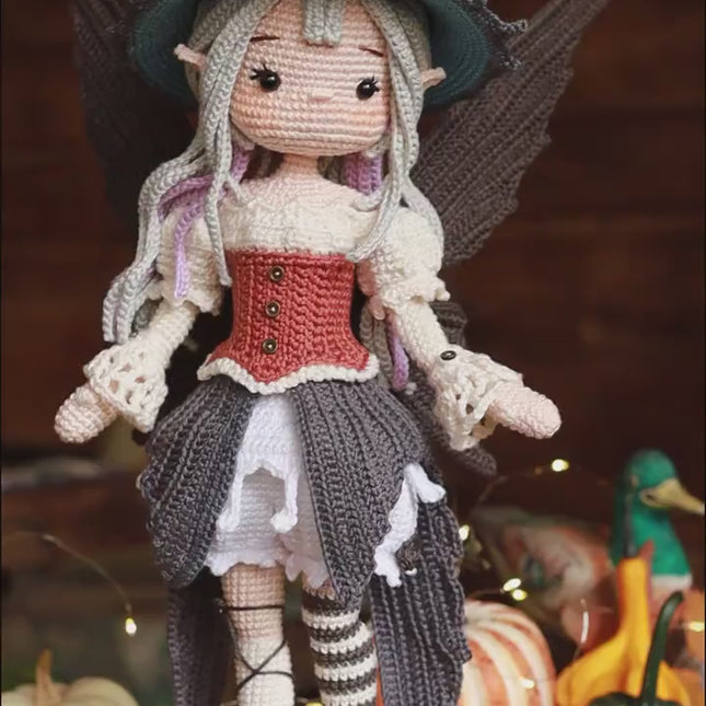 Amigurumi Witch Fairy Crochet Doll Pattern