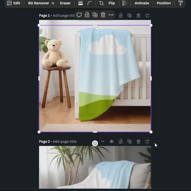 60 Editable Blanket Mockups Canva Bundle for Etsy Sellers