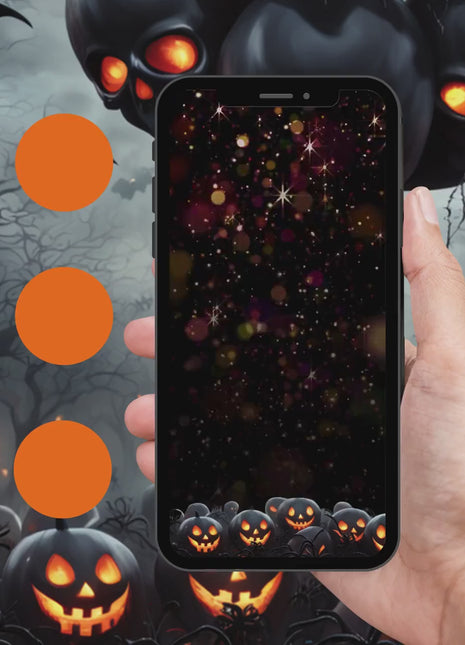 Digital Halloween Party Invitation – Animated Skull Pumpkin Gothic eCard