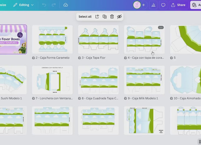 250+ Editable Party Favor Box Templates Bundle: 3D Letters & Numbers (Canva Digital Download)
