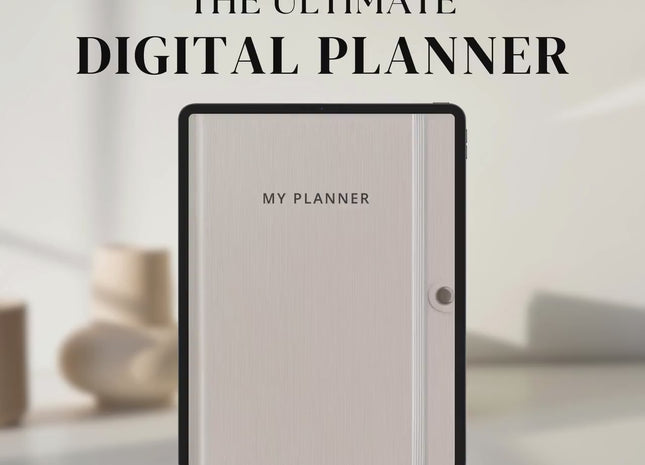 Digital Planner 2025-2027 Hyperlinked GoodNotes Template Apple Google Calendars