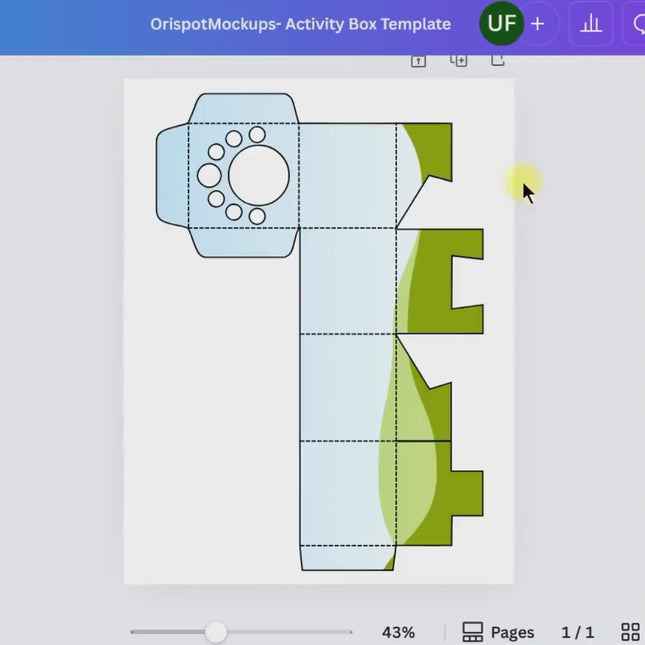 Kids Activity Box Template Canva SVG Printable Cricut Party Favor