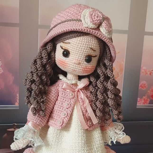 Rosalin Doll Crochet Pattern PDF | Amigurumi Doll Tutorial | Handmade Crochet Toy Pattern (English & Turkish)