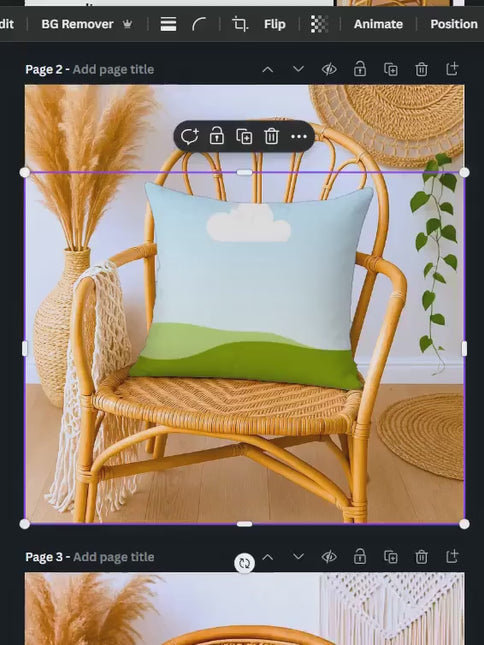 Canva Pillow Mockup Template Pack for Home Decor Mockups