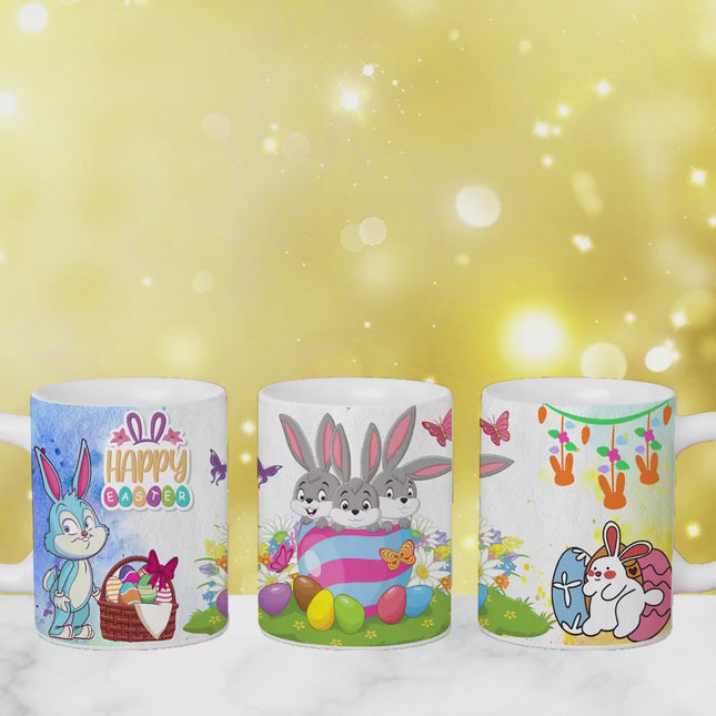 110 Easter Mug Wrap Designs Bundle Sublimation PNG 11oz 15oz