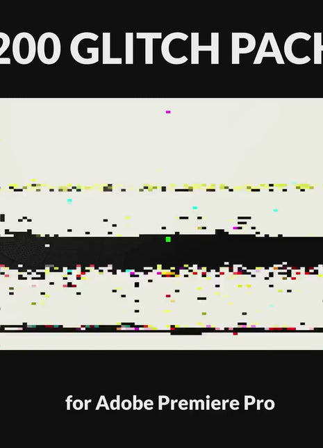 200+ Glitch Pack Bundle for Adobe Premiere Pro Templates